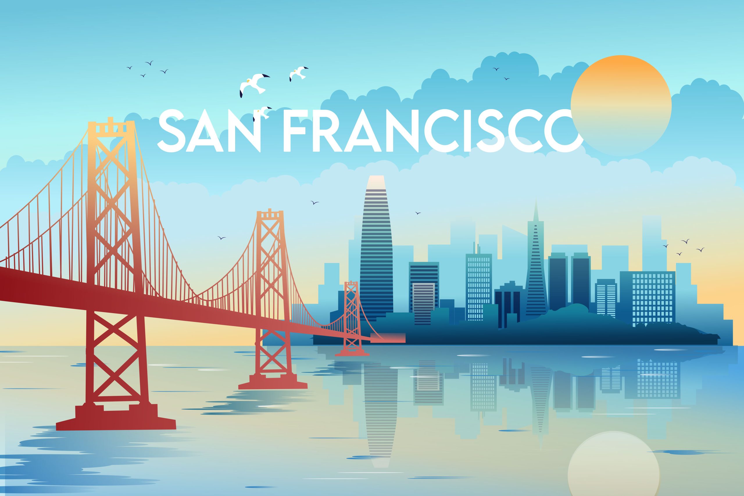 San Francisco Skyline Illustration scaled