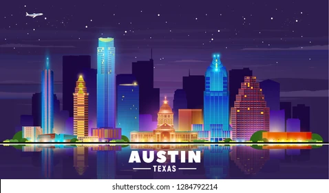 austin texas night city skyline 260nw 1284792214